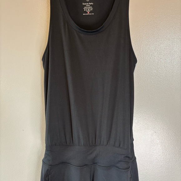 Sweaty Betty XS Gary Jumpsuit Racerback Tank Jogger Black Anthropologie - Picture 4 of 7